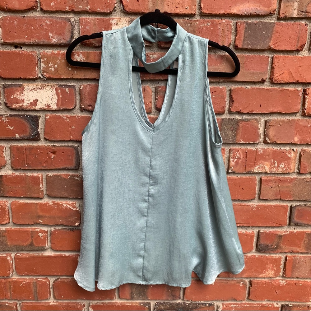 Silky V Neck Top